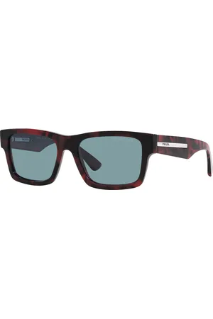 Prada PR 02ZS 52 Blue & Transparent Grey Sunglasses