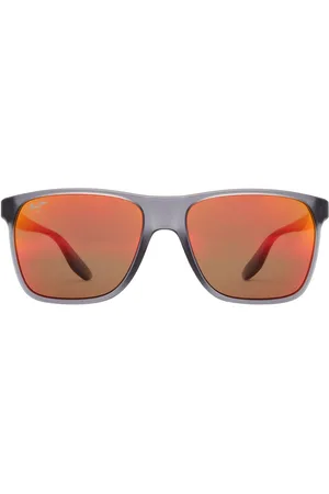 Maui Jim Pailolo Hawaii Lava Rectangular Sunglasses RM603-14 59