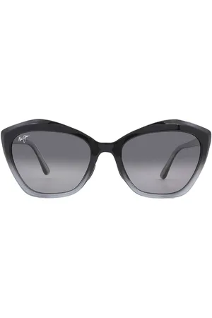 Maui Jim Lotus Neutral Grey Butterfly Ladies Sunglasses GS827-02J 56