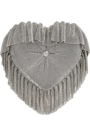 Alexander Wang Crystal Mesh Heart Pillow Clutch