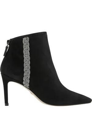 Stuart Weitzman Addison 85 Suede Bootie In Black, Brand Size 35 ( US Size 4.5 )