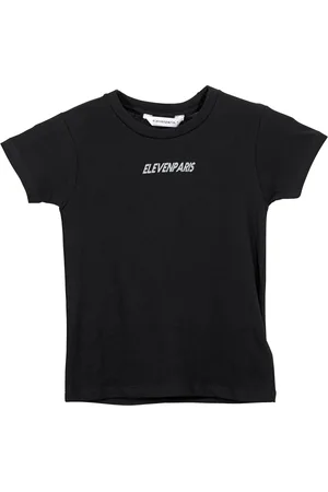 Eleven Paris Little Boys Black Helvn Short Sleeve T-Shirt, Size 8Y