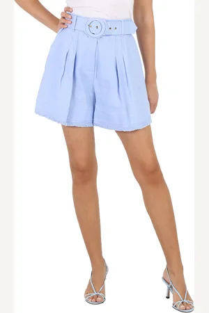 ZIMMERMANN Ladies Sky Tama Pleated Belted Shorts, Brand Size 0 (US Size 4)