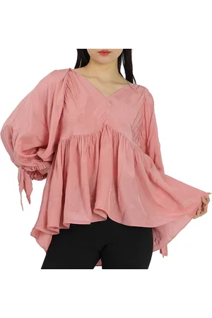 3.1 Phillip Lim Ladies Dusty Pink Empire Waisted V Neck Top, Brand Size 0