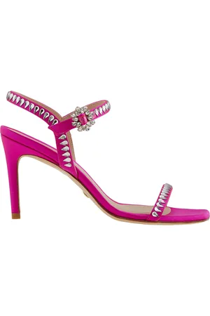 Stuart Weitzman Ladies Flamingo 85 Gemcut Sandals, Brand Size 37 ( US Size 6.5 )