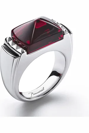 Baccarat Sterling Silver, Red Crystal Statement Ring 2808027