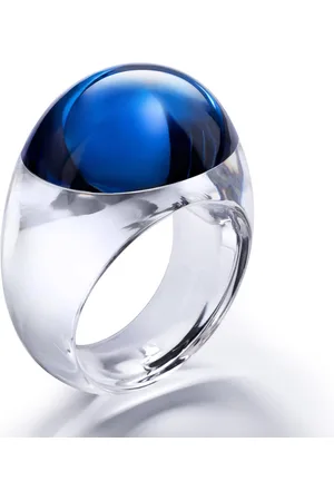 Baccarat TANGO Sterling Silver, Crystal Ring 2611939