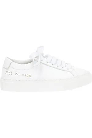 COMMON PROJECTS Kids White Original Achilles Low-top Sneakers, Brand Size 31 (13.5 Little Kids)