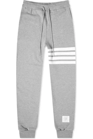 Thom Browne Light Grey 4-Bar Loopback Classic Sweatpants, Brand Size 3 (Large)