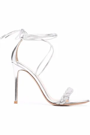 Gianvito Rossi Ladies Leomi 105mm Braided Sandals, Brand Size 38 (US Size 8 )