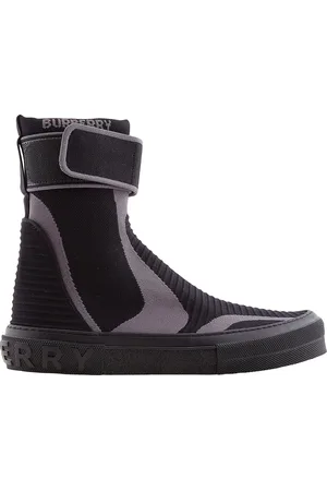 Burberry Knitted Sub High-Top Sock Sneakers, Brand Size 49 (US Size 16)