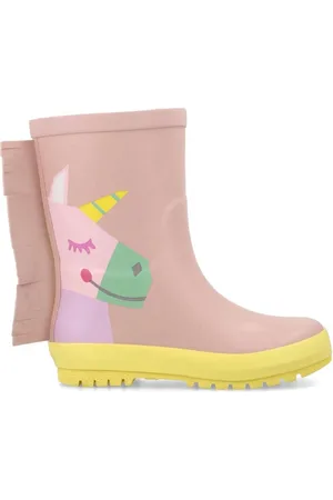 Stella McCartney Kids Pink Unicorn Rain Boots, Brand Size 33 (2 Kids)