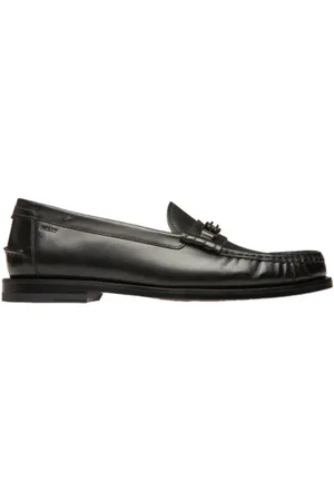 Bally Collodi Black Leather Horsebit Loafers, Brand Size 7