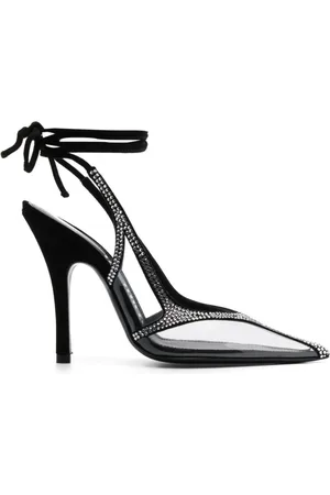 The Attico Ladies Silver Venus 100Mm Embellished Pumps, Brand Size 36 ( US Size 6 )