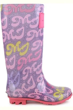 Marc Jacobs Marc Jacobs Kids Monogram Logo Printed Rain Boots, Brand Size 30 (13 Little Kids)