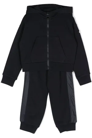 Moncler Kids Logo-Embroidered Cotton Tracksuit, Size 8Y