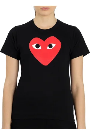 Comme des Garçons Ladies Short-sleeve Big Heart Print T-shirt, Size Medium
