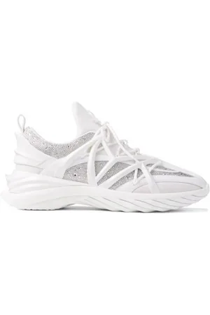 Jimmy Choo Cosmos/F Crystal Embellished Low-top Sneakers, Brand Size 35 ( US Size 5 )