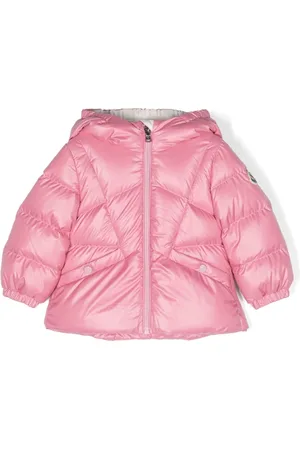 Moncler Kids Logo-Patch Padded Jacket, Size 18/24M