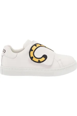 Kenzo Kids Embroidered-Tiger Touch-Strap Sneakers, Brand Size 32 (1 Little Kids)