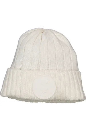 save the duck Off White Logo Patch Beanie, Size Medium