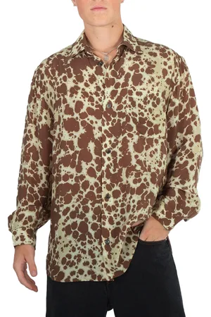 Nanushka Sebas Sale Tie-Dyed Cupro Shirt, Size Small