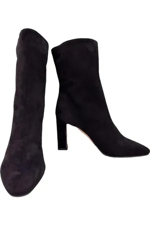 Aquazzura Manzoni Suede Ankle Boots, Brand Size 36 ( US Size 6 )