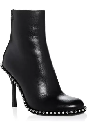 Alexander Wang Ladies Black Nova 105 Studded Ankle Boots, Brand Size 35 ( US Size 5 )