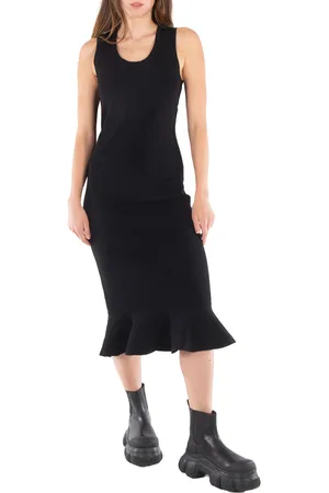 J.W.Anderson Ruffled Hem Sleeveless Midi Dress, Size Medium