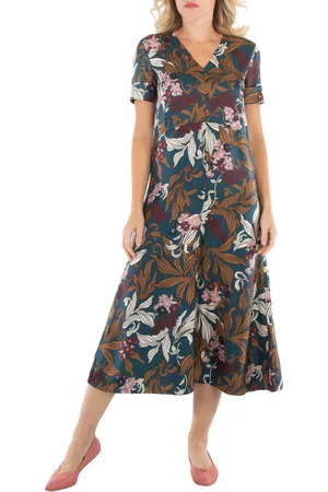 Max Mara Ladies China Blue Paola Printed Silk Dress, Brand Size 36 (US Size 2)