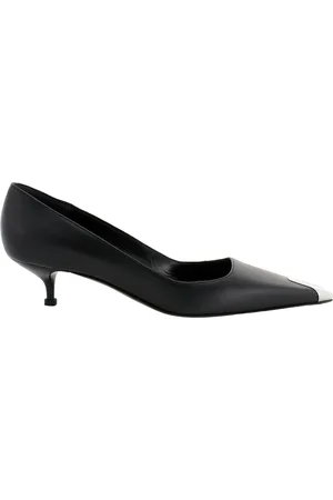Alexander McQueen Black Leather Punk Pumps, Brand Size 35 ( US Size 5 )