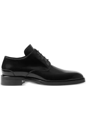 Burberry Black Patent Leather Lace-Up Derby Shoes, Brand Size 44 ( US Size 11 )