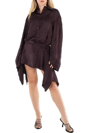The Attico Ladies Brown Mischa Mini Dress, Brand Size 40 (US Size 6)