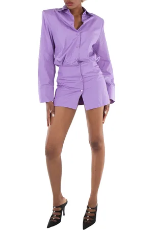 The Attico Ladies Light Purple Margot Mini Dress, Brand Size 40 (US Size 6)