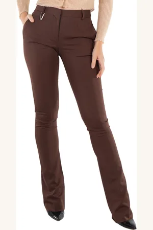 1017 ALYX 9SM Dark Brown Straight Leg Formal Tailored Trouser, Brand Size 38 (US Size 4)