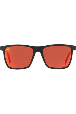 Maui Jim One Way Hawaii Lava Rectangular Unisex Sunglasses RM875-02 55