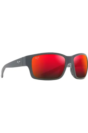 Maui Jim Mangroves Hawaii Lava Wrap Mens Sunglasses RM604-02A 60