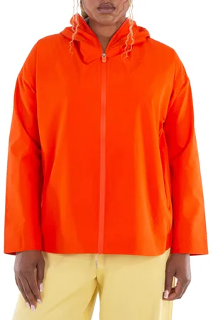 save the duck Traffic Red Dawa Hood Windbreaker Jacket, Brand Size 2 (Medium)