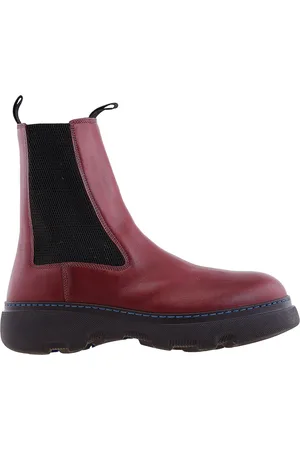 Burberry Creeper Leather Chelsea Boots, Brand Size 45 ( US Size 12 )