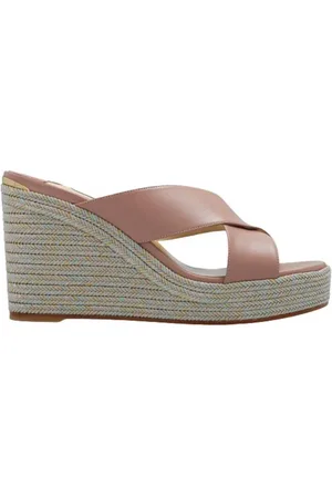 Jimmy Choo Dovina 100 Wedge Espadrille Sandals, Brand Size 38 ( US Size 8 )