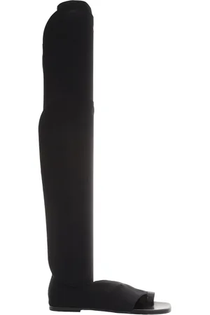 Burberry Ladies Black Marleyton Toe-Ring Detail Over-The-Knee Sock Boots, Brand Size 36.5 ( US Size 6.5 )