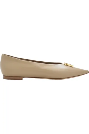 Burberry Ezra TB Monogram Motif Ballet Shoe, Brand Size 39.5 (US Size 9.5)