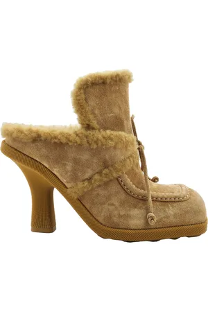 Burberry Square-Toe Highland Mules, Brand Size 41 (US Size 11)