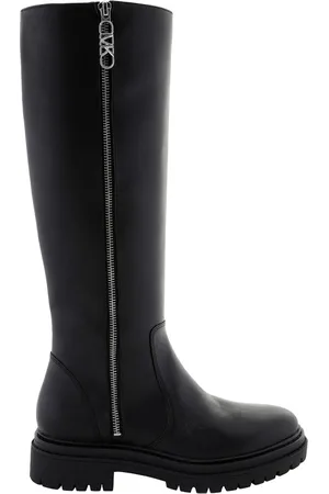 Michael Kors Regan Leather Knee-High Boots, Brand Size 7 ( US Size 7 )