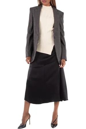 Stella McCartney Ladies Grey Pinstripe Single-Breasted Blazer, Brand Size 38 (US Size 4)