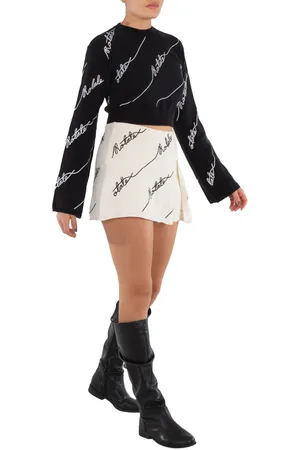 ROTATE Sequin Logo Mini Skirt, Brand Size 38 (US Size 4)