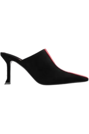 Salvatore Ferragamo Ladies Black Graphic Insert Sophye Mules, Size 7