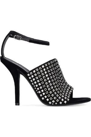 Burberry Ivy Crystal-Embellished High Heel Sandals, Brand Size 36 (US Size 6)