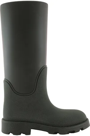 Burberry Rubber Marsh Calf-Length Rain Boots, Brand Size 37 (US Size 7)