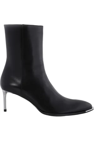 Bally Black Hanika Leather Ankle Boots, Brand Size 38 (US Size 7.5)